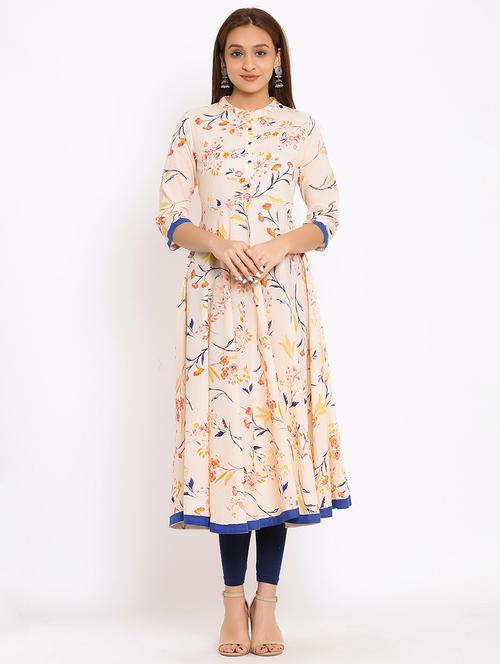 floral a-line kurta - 17838038 - Very Small Image - 1