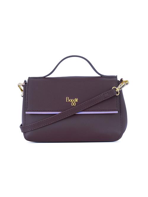 purple pvc sling bag - 17838415 - Very Small Image - 1