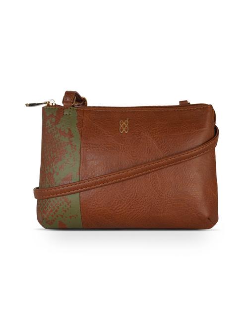 tan pvc sling bag - 17838455 - Very Small Image - 1