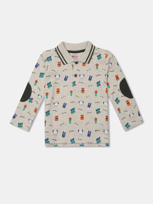 grey printed t-shirt - 17840440 - Very Small Image - 1