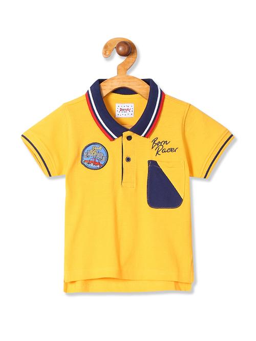 yellow printed t-shirt - 17840470 - Very Small Image - 1
