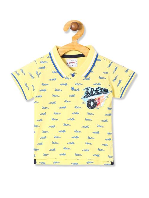 yellow printed t-shirt - 17840473 - Very Small Image - 1
