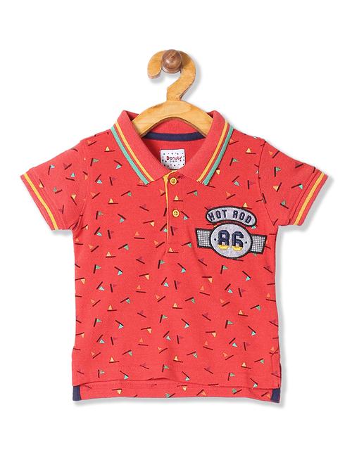 red printed t-shirt - 17840477 - Very Small Image - 1
