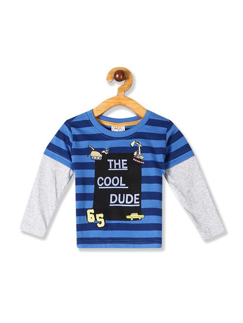 blue striped t-shirt - 17840506 - Very Small Image - 1