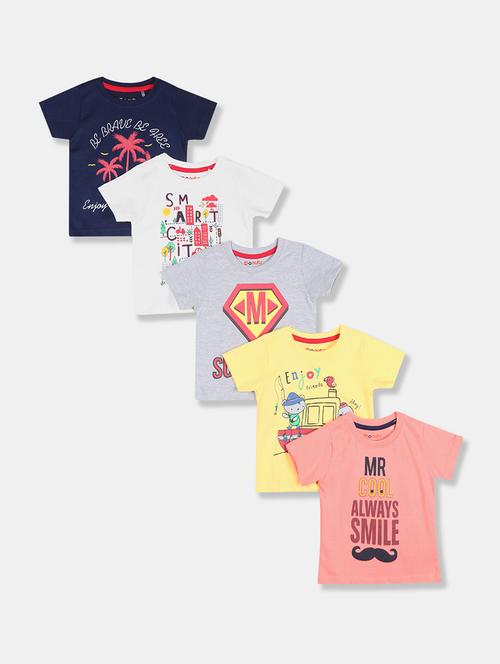 set of 5 printed t-shirt - 17840541 - Very Small Image - 1
