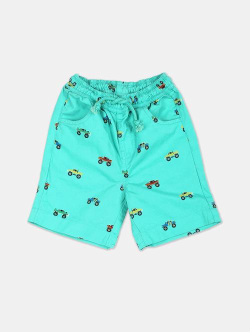 green printed shorts - 17841867 - Very Small Image - 1