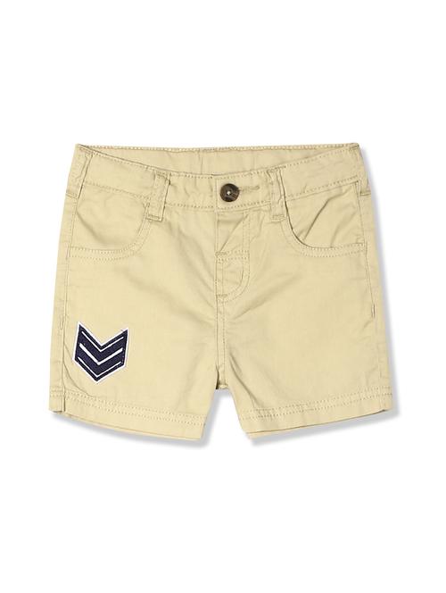 beige printed shorts - 17841891 - Very Small Image - 1