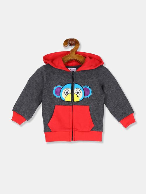 hooded neck color block sweatshirt - 17842287 - Very Small Image - 1