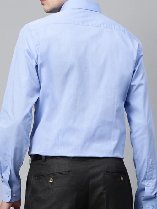 lightblue cotton formal shirt - 17842618 - Very Small Image - 1