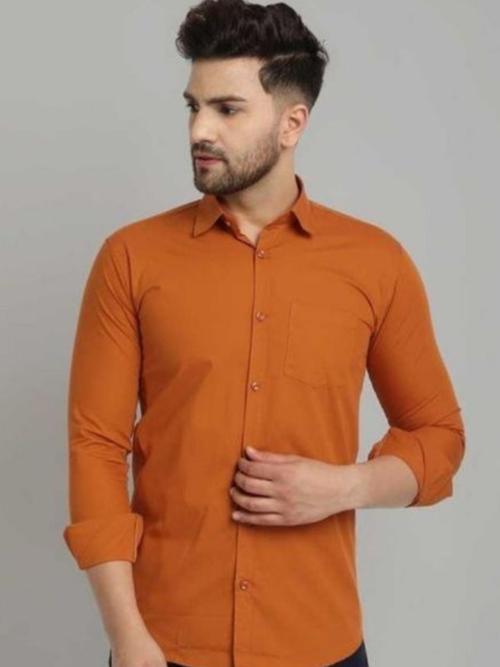 orange cotton shirt - 17842807 - Very Small Image - 1