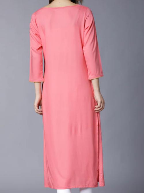 pink cotton kurta - 17844163 - Very Small Image - 1