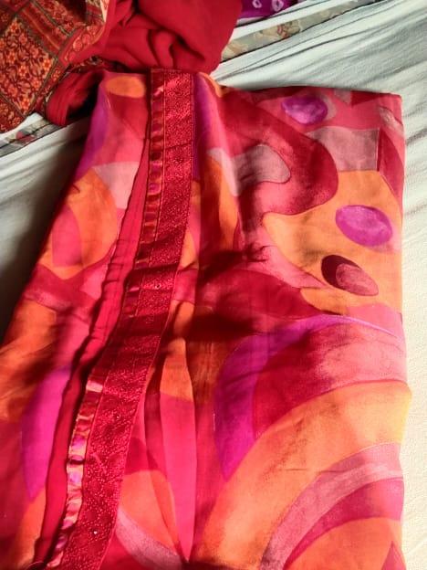 silk saree - 17844274 - Very Small Image - 1