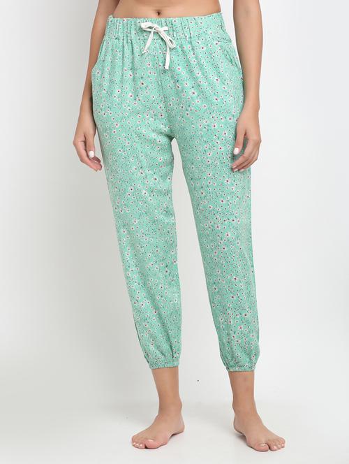 drawstring waist floral pajama - 17844900 - Very Small Image - 1