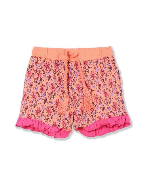 pink printed shorts - 17845316 - Very Small Image - 1