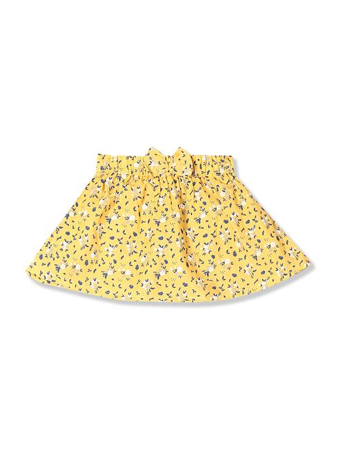 yellow printed flared skirt - 17845362 - Very Small Image - 1