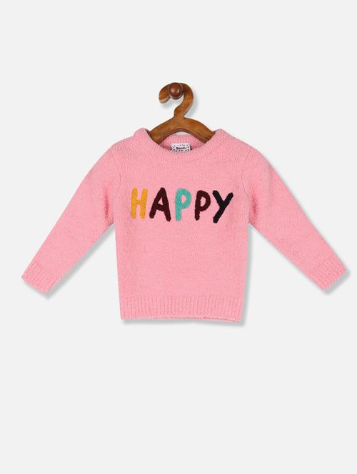 pink solid regular sweaters & cardigan - 17845740 - Very Small Image - 1