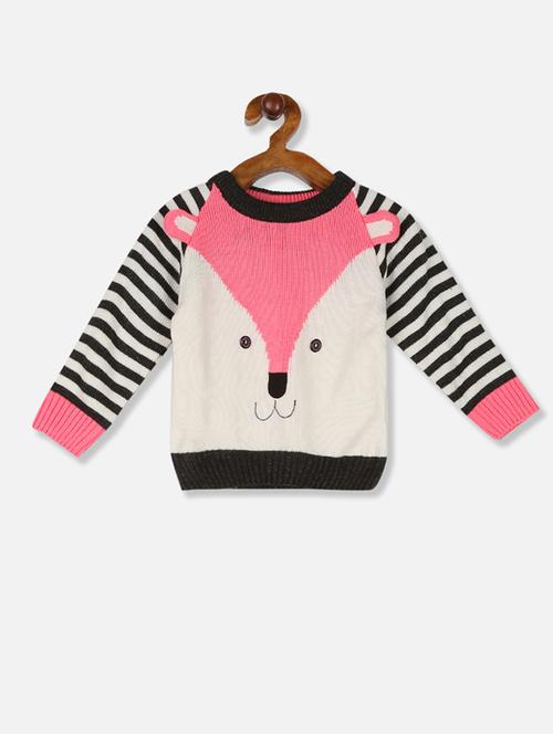 white strped regular sweaters & cardigan - 17845742 - Very Small Image - 1