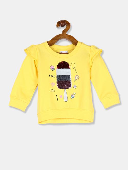 yellow printed sweatshirt - 17845771 - Very Small Image - 1