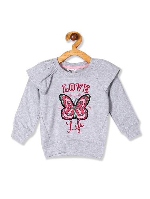 grey solid sweatshirt - 17845776 - Very Small Image - 1