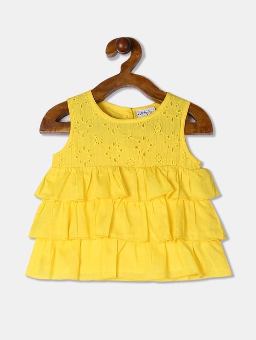 yellow solid regular top - 17846156 - Very Small Image - 1