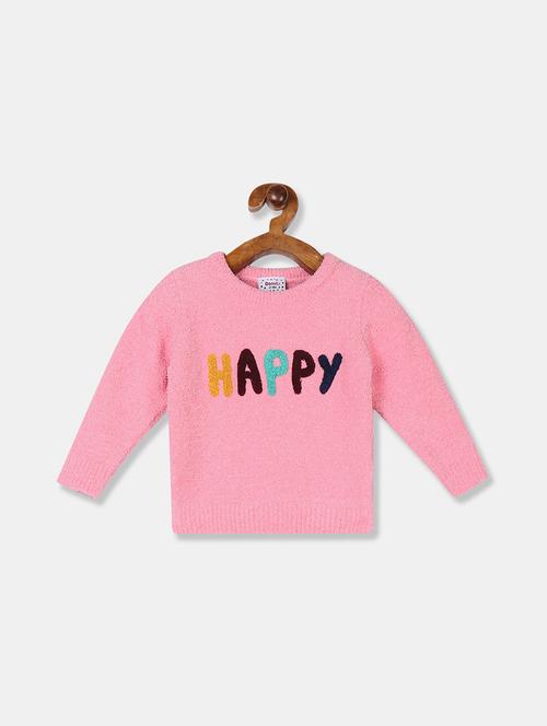 pink solid regular sweaters & cardigan - 17846488 - Very Small Image - 1