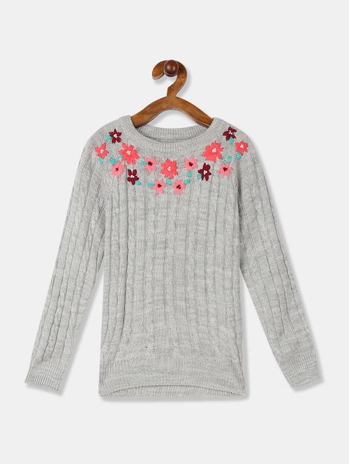 grey embroidered sweaters - 17846503 - Very Small Image - 1