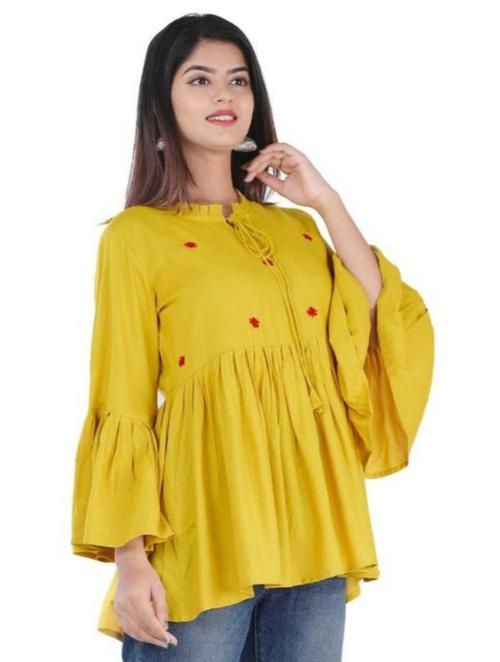 yellow cotton shirt - 17846715 - Very Small Image - 1