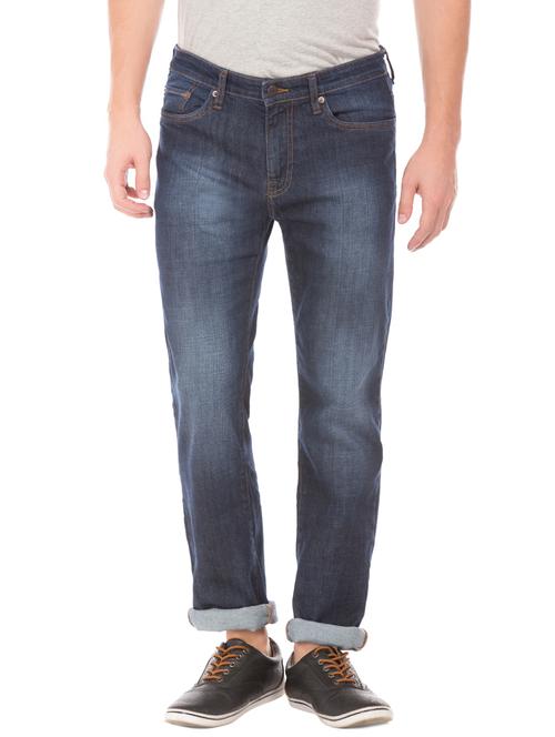 dark blue light washed denim jeans - 17847776 - Very Small Image - 1