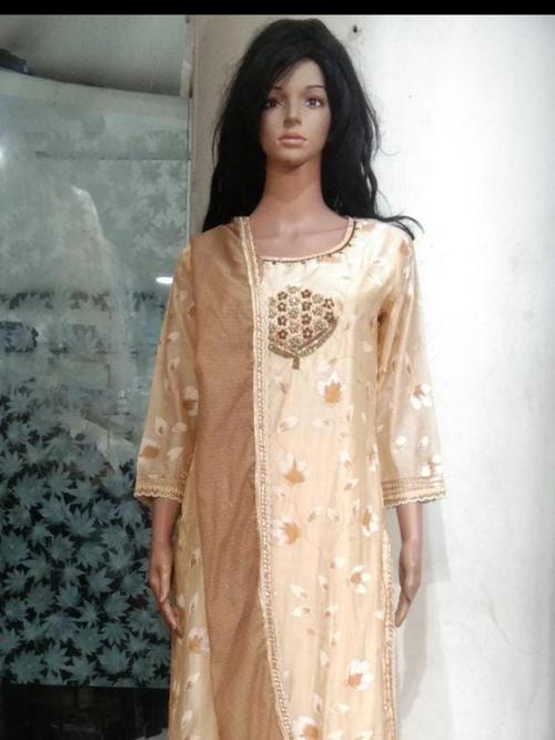 cotton kurti set flower printed - 17847966 - Very Small Image - 1