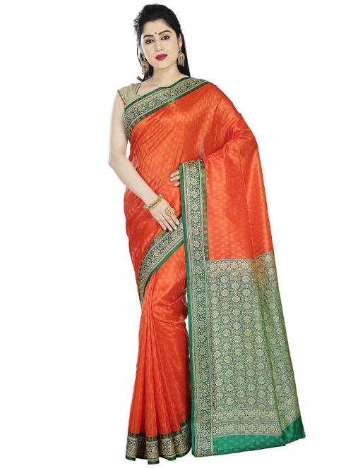 zari work banarasi saree with blouse - 17848465 - Very Small Image - 1