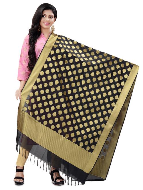 ethnic motifs banarasi dupatta - 17848569 - Very Small Image - 1