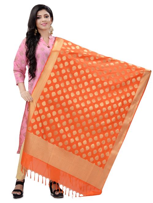 ethnic motifs banarasi dupatta - 17848570 - Very Small Image - 1