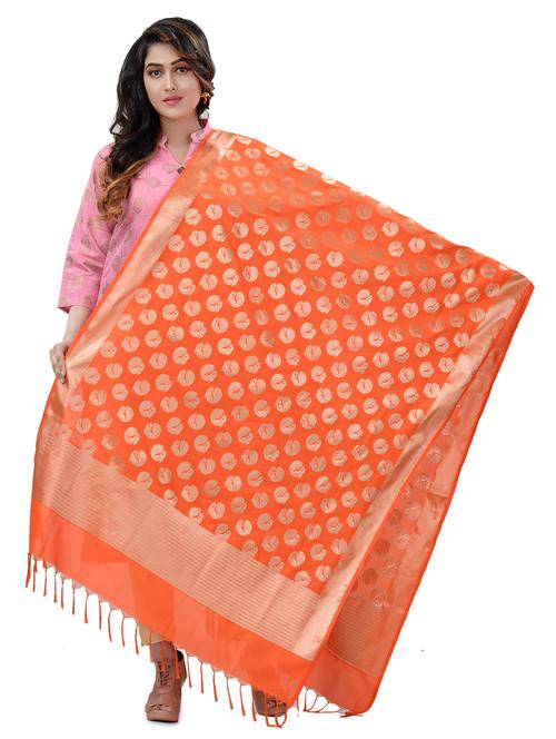 ethnic motifs banarasi dupatta - 17848573 - Very Small Image - 1