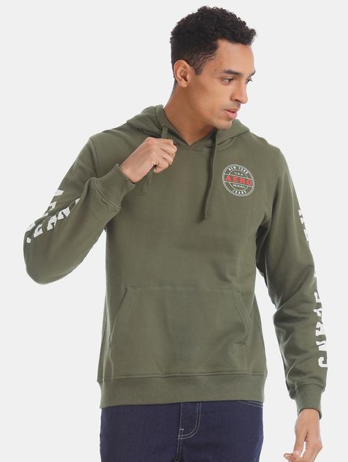 olive green printed sweatshirt - 17850198 - Very Small Image - 1