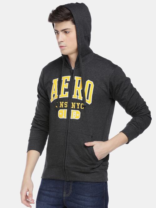 charcoal grey printed sweatshirt - 17850203 - Very Small Image - 1