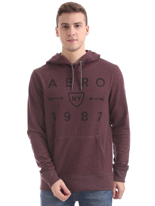 maroon printed sweatshirt - 17850216 - Very Small Image - 1