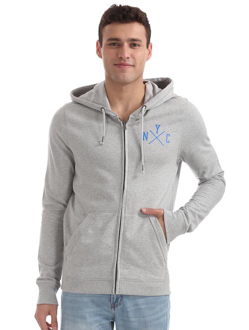 grey printed sweatshirt - 17850223 - Very Small Image - 1