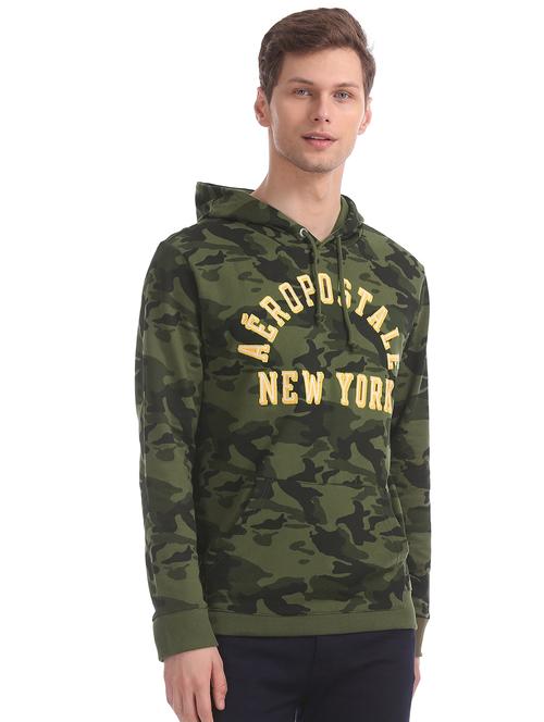 olive green printed sweatshirt - 17850232 - Very Small Image - 1