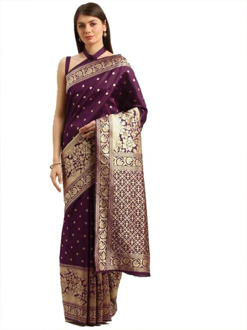 south beauty silk blend woven design - 17850717 - Very Small Image - 1
