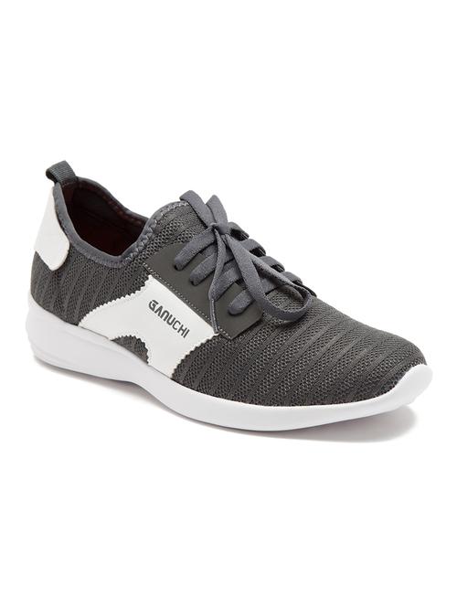 grey mesh laceup sports shoes - 17851745 - Very Small Image - 1