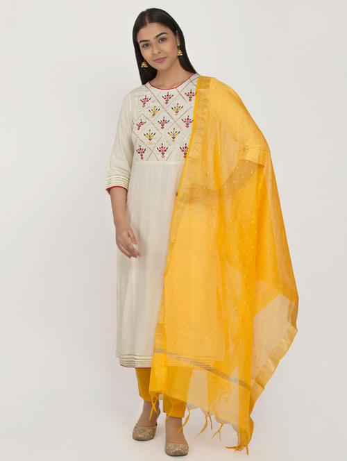 embroidered straight kurta - 17852151 - Very Small Image - 1