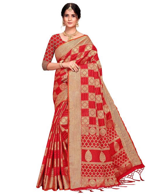 zari work banarasi saree - 17853317 - Very Small Image - 1