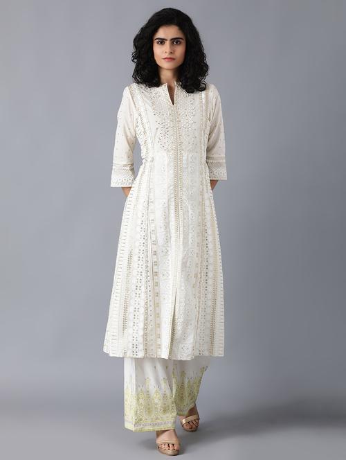 embroidered straight kurta - 17853578 - Very Small Image - 1