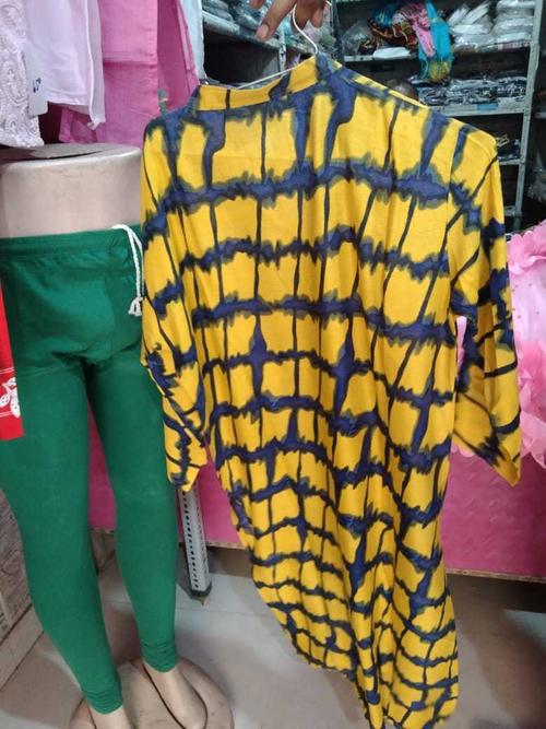 yellow cotton dress - 17854352 - Very Small Image - 1