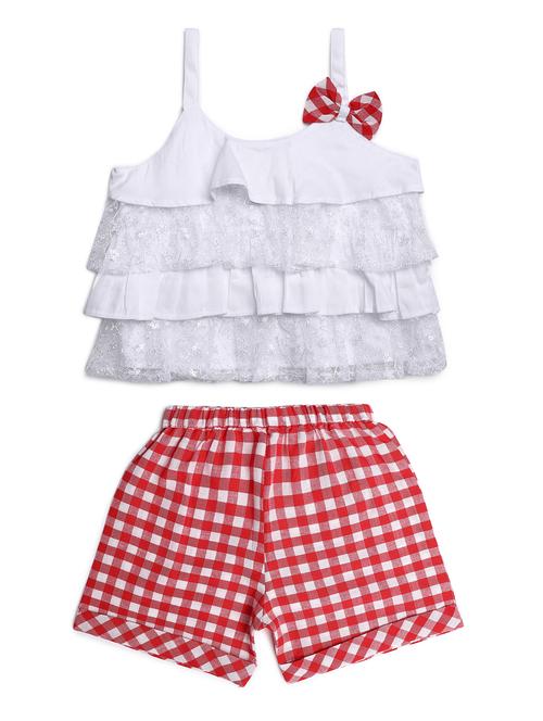 red printed shorts set - 17854370 - Very Small Image - 1