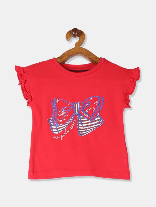 red printed regular tee - 17854410 - Very Small Image - 1