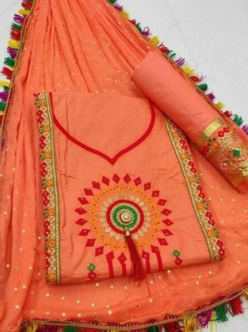 orange salwar kameez and suit - 17854686 - Very Small Image - 1