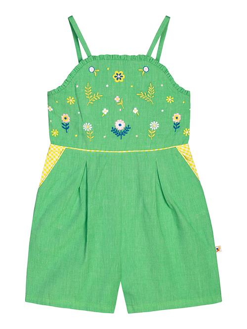 green embroidered playsuits - 17854844 - Very Small Image - 1