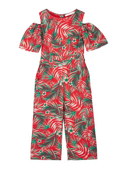 red printed full length jumpsuit - 17854850 - Very Small Image - 1