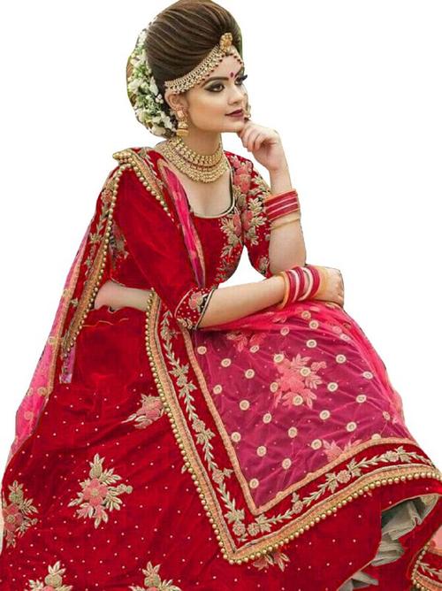 havey velvet with embarodarity work and - 17855434 - Very Small Image - 1